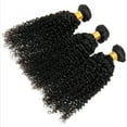 thumbnail image 2 of USTAR Unprocessed Brazilian Remy 9A Human Hair Weave Jerry Curly 3 Bundles Natural Black Color, 2 of 6