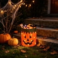 thumbnail image 5 of ShaoXinWan LED Light Up Halloween Candy Bucket Bag,Glowing Reusable Trick or Treat Tote Bag,Multipurpose Lighted Candy Pouch for Halloween Party Supplies and Favor Use, 5 of 6