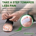 thumbnail image 4 of Welnove Hammer Toe Crests Straightener 4 Pcs Gel Toe Support Pads Cushion Relief for Overlapping-Curled-Hammer-Claw Toes, 3 Loop Design, White, 4 of 6