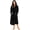 Black, variant on HEARTNICE Womens Hooded Fleece Robe, Long Fluffy Thick Warm Plush Bathrobe,(Light Blue,2XL-3XL)