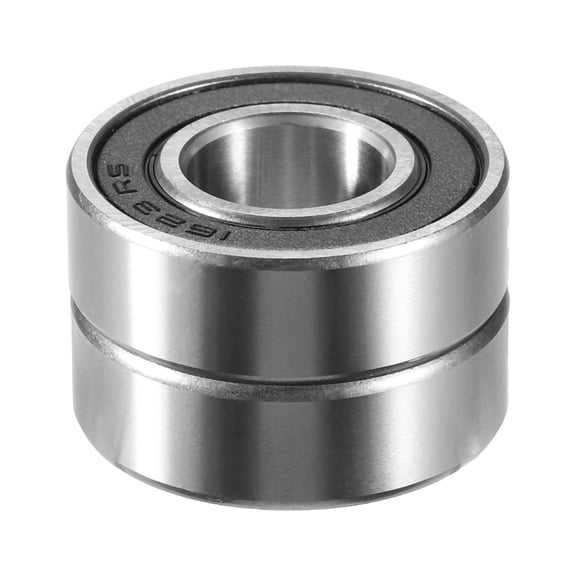 Unique Bargains 2pcs 1623-2RS 15.857x34.925x11.112mm Double Rubber Shield Single Row Deep Groove Ball Bearings