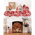 thumbnail image 3 of Valentines Fireplace Mantel Scarf Table Runner, Red Pink Love Heart Rustic Winter Garland Mantel Top Tablerunners Dresser Scarves Cover Decorations for Windows Party Living Room 70''x17'', 3 of 6