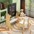 thumbnail image 6 of Kids Table and Chairs Set, Multifunctional Wooden Children Study Activity Table, Convertible Tabletop for Study, Drawing, Play, 6 of 8