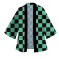 thumbnail image 5 of Japanese Anime Cosplay Pink Haori - Nezuko Kamado Shinobu Kocho, Polyester Unisex, 5 of 5