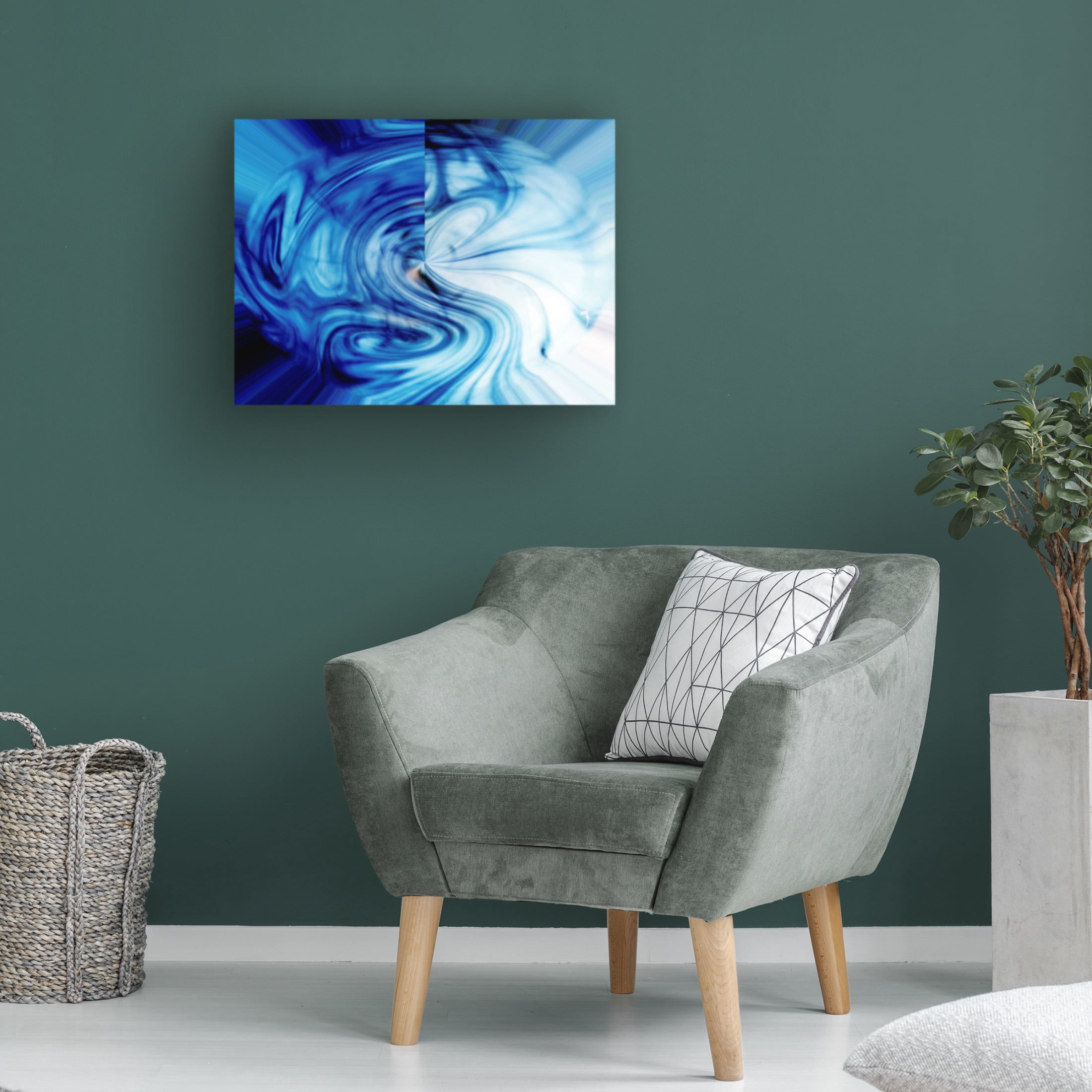Canvas Wall Art - Clive Branson 'Abstract Swirl' Wall Art for Living Room, Bedroom, or Office Décor by Trademark Fine Art - 32 x 24 Inches