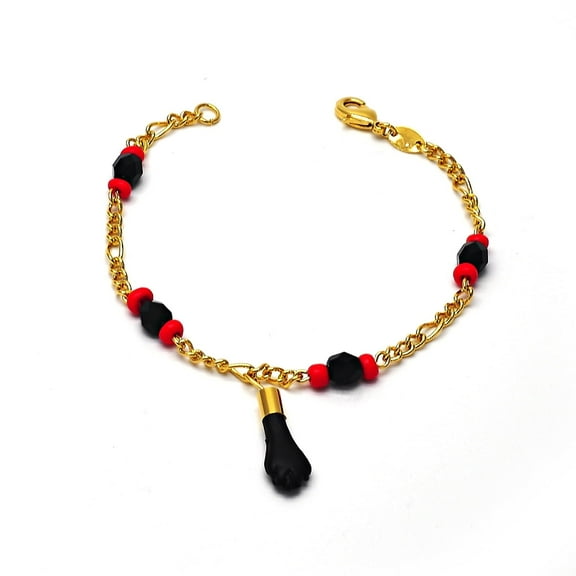 RM Good Luck Charm Chain Bracelet, 18 ct. t.w. in Gold Filled, 7''