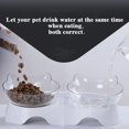thumbnail image 4 of Cuencos para perros y gatos, cuencos dobles con platos elevados para gatos con una inclinación de 15°, cuencos elevados para mascotas con base de goma antideslizante para gatos o perros, 4 of 6