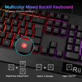 thumbnail image 3 of Combo de Teclado y Ratón Rii RK400 USB Cableado con LED RGB, 3 of 7
