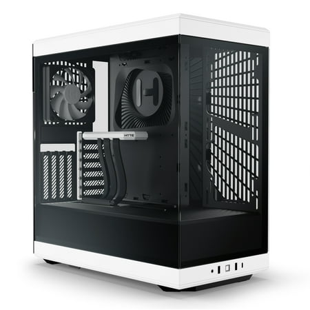 UPC: 0848604044279 | HYTE Y40 Modern Aesthetic Panoramic Tempered Glass Mid-Tower ATX Computer Gaming Case with PCIE 4.0 Riser Cable Included  White