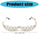 thumbnail image 3 of Half Frame Crystal Sunglasses Rhinestones Sunglasses Without Lens Crystal V Frame Eyeglasses for Women Men Face Jewelry Silver, 3 of 4