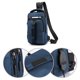 thumbnail image 4 of Mochila bandolera de nailon para hombre y mujer, ideal para senderismo, acampada, excursiones y viajes., 4 of 6