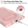thumbnail image 5 of Samsung Galaxy Tab A8 2022 Case with Kickstand, Dteck Heavy Hybrid Shockproof Rugged Cover for Samsung Galaxy Tab A8 10.5 inch SM-X200/X205/X207, Rosegold, 5 of 8