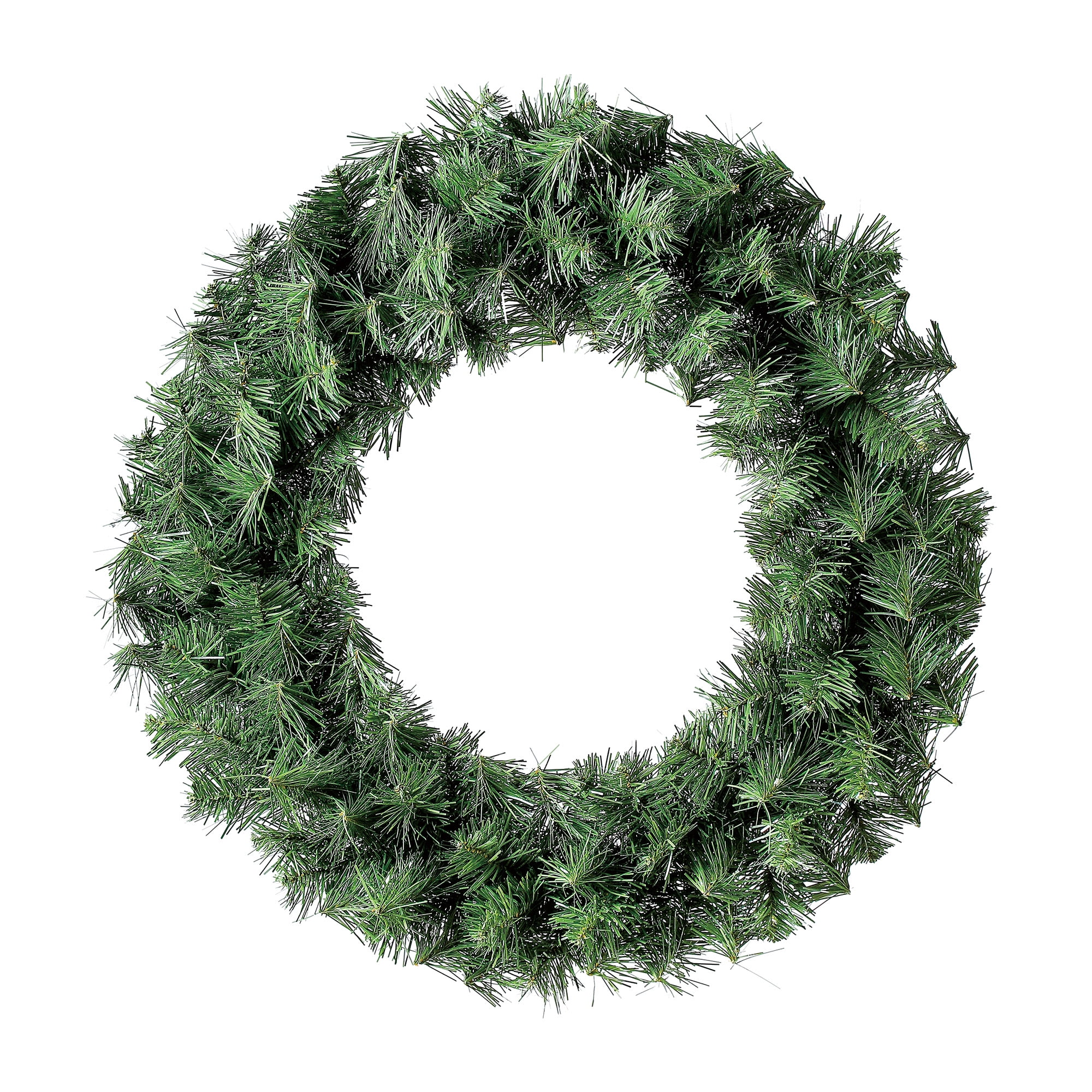 Holiday Time 24" Non-Lit Basic Shiny Christmas Wreath
