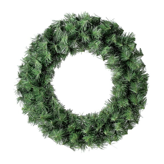 Basic Christmas Wreath, Green, 24", by Holiday Time