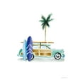 thumbnail image 2 of Charro, Mercedes Lopez 15x18 Gold Ornate Wood Framed with Double Matting Museum Art Print Titled - Surf Days I No Words Crop, 2 of 4