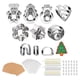 thumbnail image 2 of Cortadores de arcilla polimérica de material acero inoxidable, kit para aretes, con tarjetas y ganchos para aretes, herramientas de arcilla para, 2 of 9