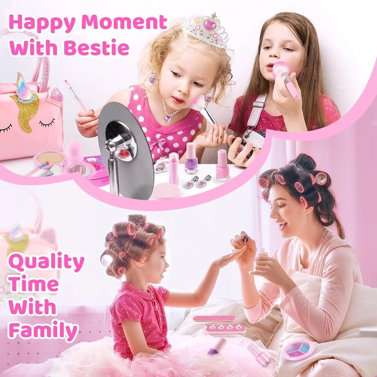 Freecat Kids Makeup Sets for Girls, Unicorn Bag Toys for Girls