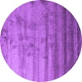 thumbnail image 1 of Ahgly Company Indoor Round Abstract Purple Contemporary Area Rugs, 6' Round, 1 of 4