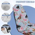 thumbnail image 4 of ZUXONGSY Car Seat Cover Towel Horse Cherry Blossom Print Auto Front Seat Covers Breathable Automotive Seat Towels for Sweat Seat Protector for Dog, Pets, 4 of 8