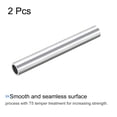 thumbnail image 3 of Uxcell 25mm OD 19mm Inner Dia 200mm Length 6063 Aluminum Round Tube 2 Pack, 3 of 5