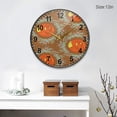 thumbnail image 4 of GZHJMY Sleeping Foxes and Leaves Pattern Wall Clock Silent Non Ticking 9.5 Inch Round Easy to Read for Home Office School Clock, 4 of 7