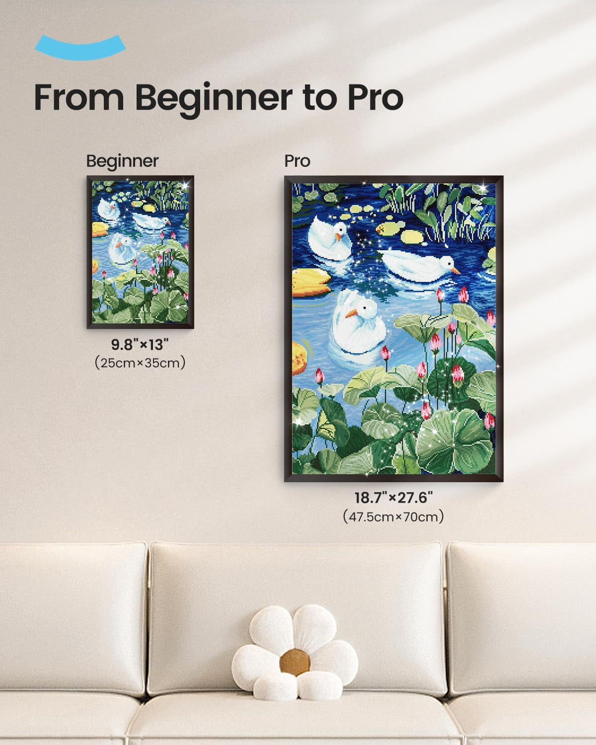 ARTDOT 12 Pack Diamond Art, Diamond Painting with Accessories and Tools for Gift Home Wall Decor