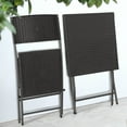 thumbnail image 5 of Nuu Garden 3 Pieces Folding Patio Bistro Dining Furniture Set,Small Patio Bistro Set,Folding Table and Chair Sets for Balcony, Porch, Backyard, Black, 5 of 10