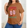 thumbnail image 3 of DEXIO Plus Size Western Shirt for Women Cowboy Take Me Away Shirt Boho Cowgirl T-Shirt Rodeo Graphic Tee Vintage Country Music Tops,5X, 3 of 10