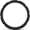 thumbnail image 2 of Titanium Brushed And Polished Black Ip-Plated 8mm Grooved Band (Size 11.5) Made In China tb356-11.5, 2 of 5
