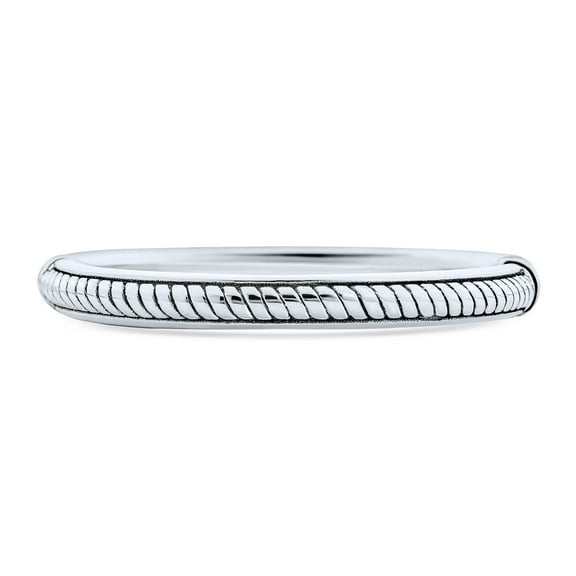 Bling Jewelry Womens Bali Singaraja Weave Bangle Bracelet in Oxidized Silver