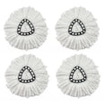 thumbnail image 1 of Nuevo cabezal repuesto para compatible O-Cedar EasyWring RinseClean cabezal trapeador triangular (blanco nuevo 4) TXW#660244.02, 1 of 9