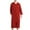 a-Red28883, variant on VNKIDY Men's Loungewear Solid Color Full Length Robe With Hood Long Sleeves Front Zipper Soft Nightrobe For Nightwear and Loungewear Classic Homewear