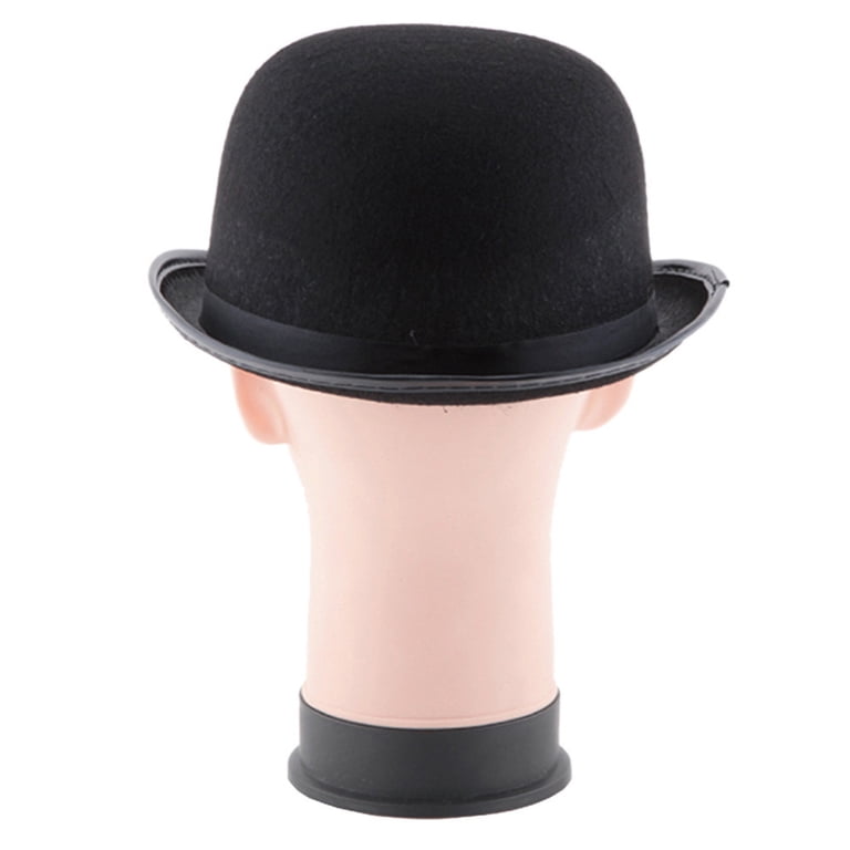 black mens dress hats Classic Vintage Derby Hat for Men Women Retro Bowler Costume Theater for Easter Carnival Stage Performances Men's Black Long Sleeve J'adore Four Tweed As smooth as a Size:52 Long