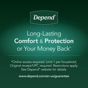Depend Guards Incontinence Pads for Men, Maximum Absorbency, 104 Count