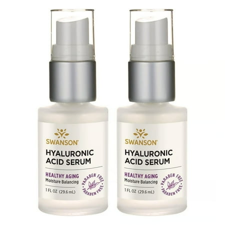 Swanson Hyaluronic Acid Serum 1 fl oz Serum 2 Pack