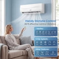 thumbnail image 4 of Costway 9100 BTU Mini Split Air Conditioner & Heater with Heat Pump & Full Installation Kit, 4 of 9