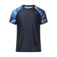 thumbnail image 5 of Mens T-Shirts Summer Lightweight Breathable Raglan Short Sleeve Crewneck Casual Printed Tee Shirt Streetwear, 5 of 5