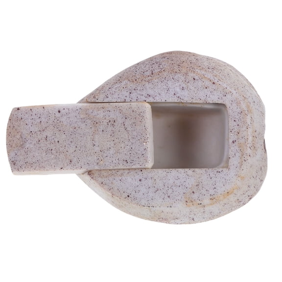 ETEREAUTY Realistic Resin Stone Key Box for Outdoor Garden Storage and Decorative Home Organizer