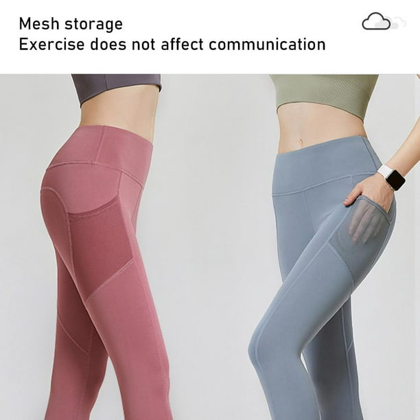 High Waisted Yoga Pants for Women with High Waisted Mesh Pockets