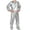 Silver, variant on Miluxas Heavy Duty Fitness Weight Loss Sweat Sauna Suit Exercise Gym Anti-Rip Silver