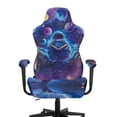 thumbnail image 3 of Whosucclay Astronaut Galaxy Space Print 4 Pcs Gaming Chair Cover with 2 Pcs Armrest Slipcover, Stretchable Elastic Fit Cat Scratch Proof Gaming Chair Seat Cover Decor for Home, Studio, 3 of 8