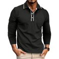 thumbnail image 2 of Men’s Lapel Button T-Shirt Casual Business Everyday Top, 2 of 8
