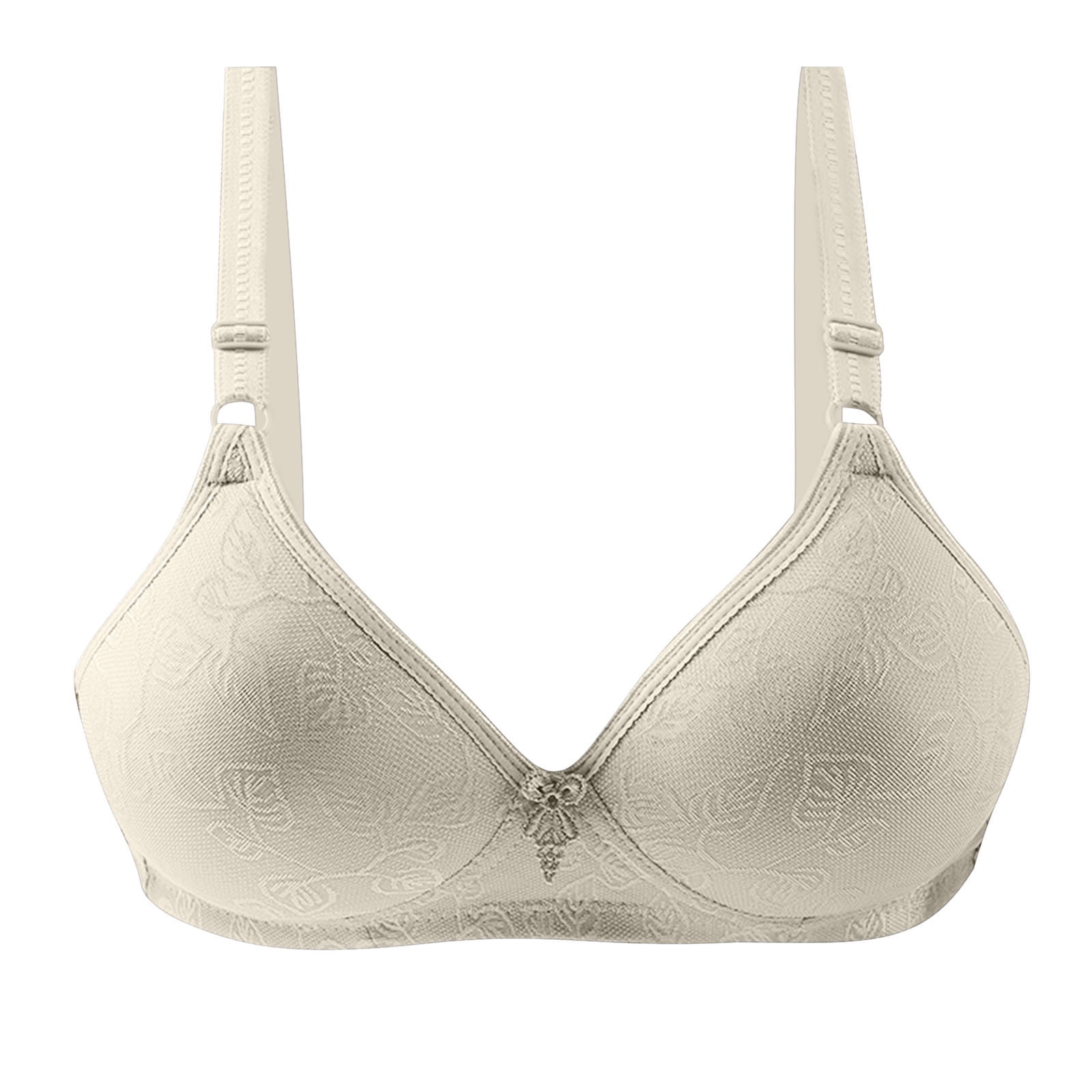 Bigersell Sports Bra for Women Fashion Wire Free Comfortable Push up Hollow  Out Bra Underwear Tall Size Padded Strappy Sports Bras, Style 13860, Beige  40B 