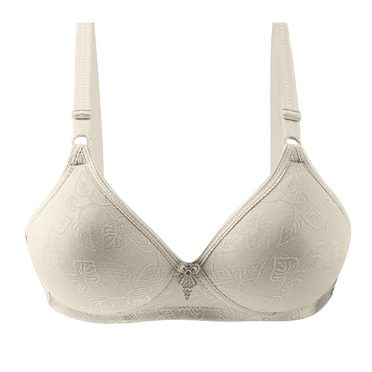 Bigersell Everyday Bra Women Fashion Wire Free Comfortable Push up Hollow  Out Bra Underwear Short Size Sports Bra for Female, Style 13859, Beige 38B