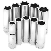 Wilmar Corp. / Performance Tool 10 Piece 3/8 Drive Metric Deep Socket Set