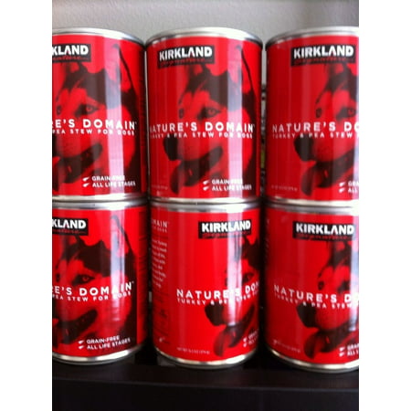24 (13.2 Oz Each) Cans Nature's Domain Kirkland Turkey and Pea Stew Dog Food: Pet