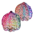 thumbnail image 1 of Glass Walnut Handball Multi Colored Gradient 1 Pair 1.8x1.4x1.4in, 1 of 9
