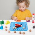 thumbnail image 2 of Juguetes De Bloques De Cubo De Batalla De Madera, Juguetes Educativos Portátiles Para Niños, Juego Interactivo Para Padres E Hijos Para Niños Mayores De 3 Años Eigraketly  FN006931-02, 2 of 6