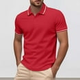 thumbnail image 2 of Afdoent Golf Shirts For Men Male Short Sleeve Solid Color Shirt Male Casual Polo Shirts Classic Fashion, 2 of 9