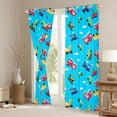 thumbnail image 3 of Homewish Fire Fighting Truck Blackout Curtains Set of 2 (52x84 Each) for Boy, Cartoon Construction Vehicle Window Curtains, Blue Sky Cloud Curtains and Drapes, Living Room Curtains Decor, 3 of 6